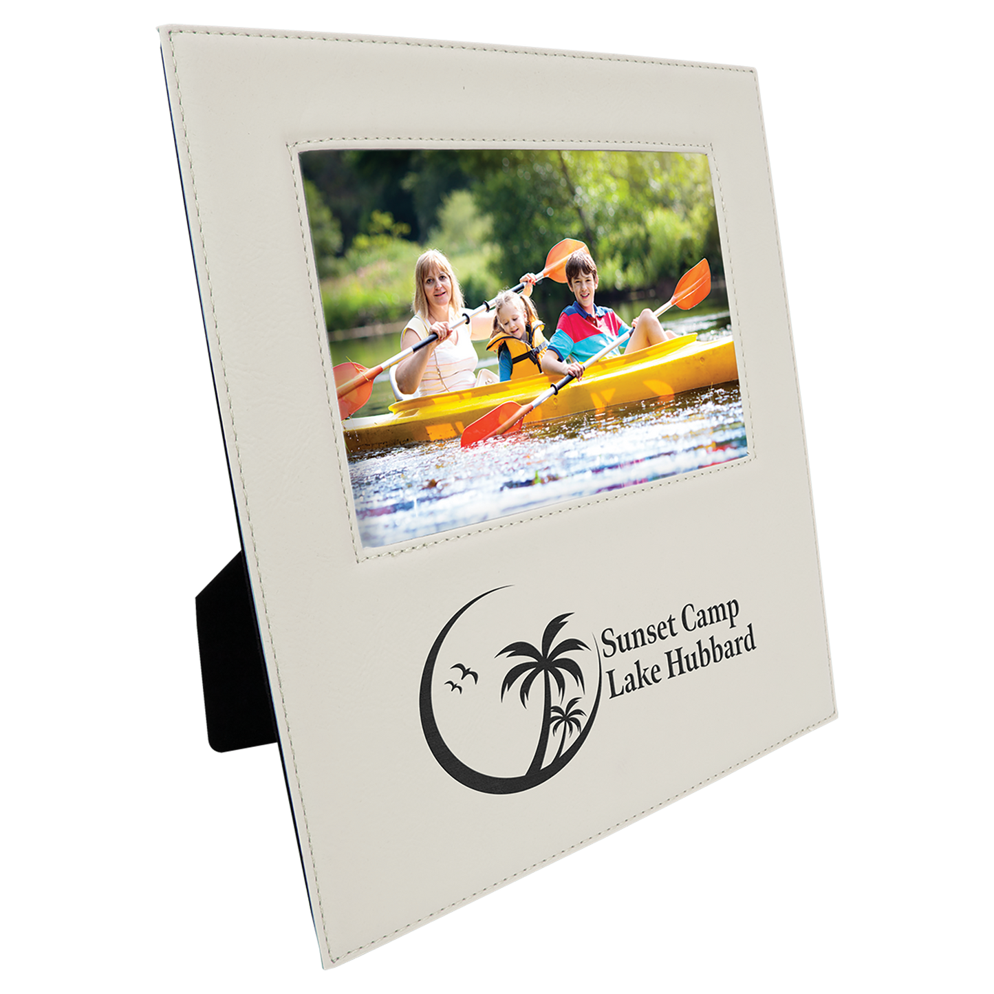 5" x 7" White Leatherette Photo Frame – item LLF31457 image 3
