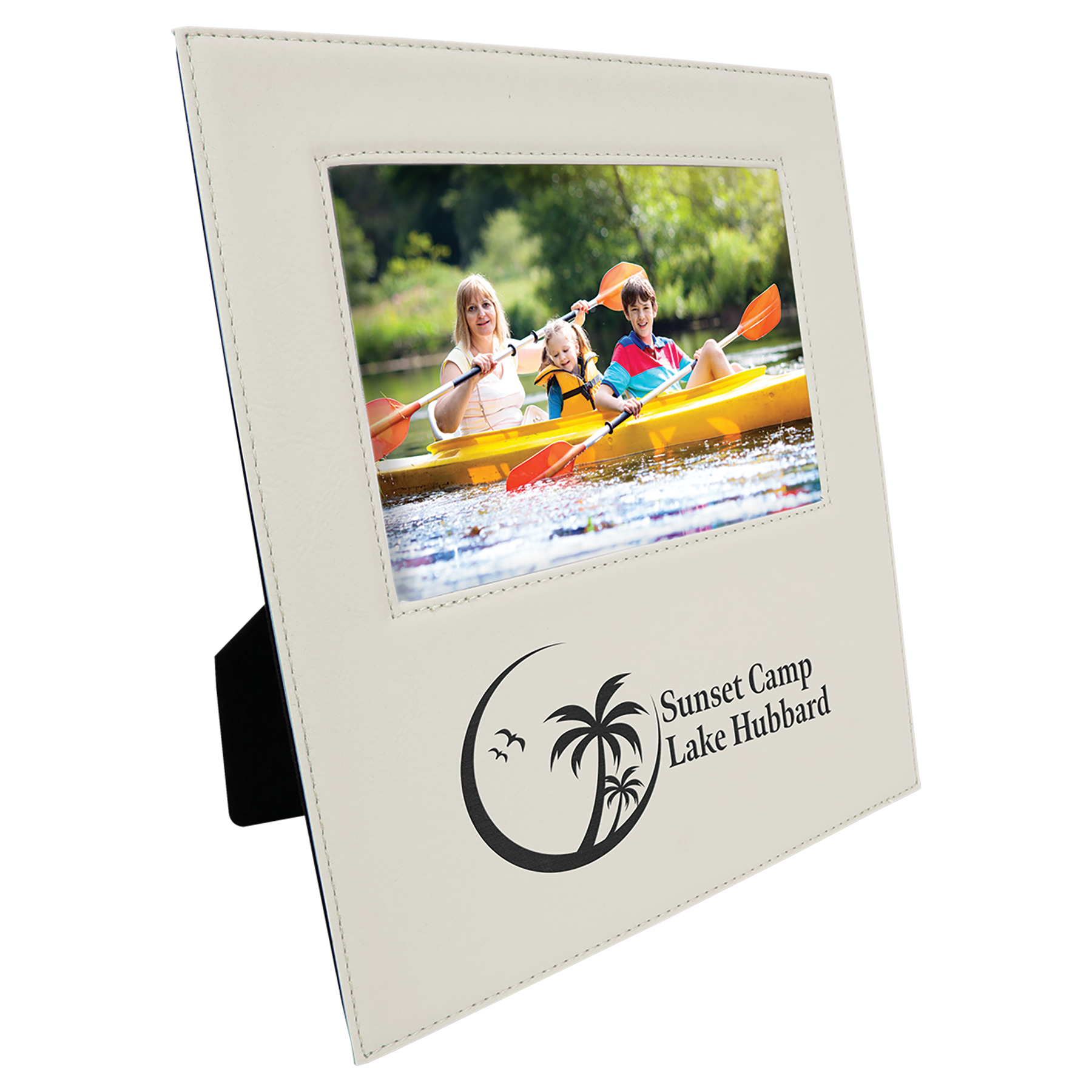 5" x 7" White Leatherette Photo Frame – item LLF31457 image 3