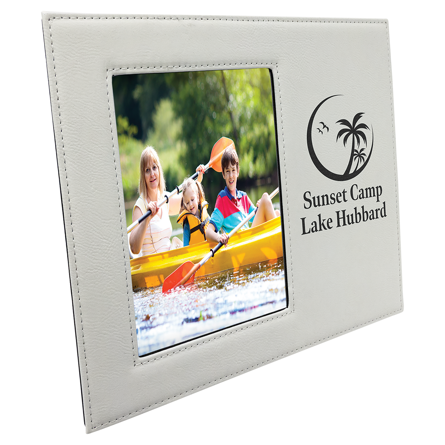 5" x 7" White Leatherette Photo Frame – item LLF31457 image 4