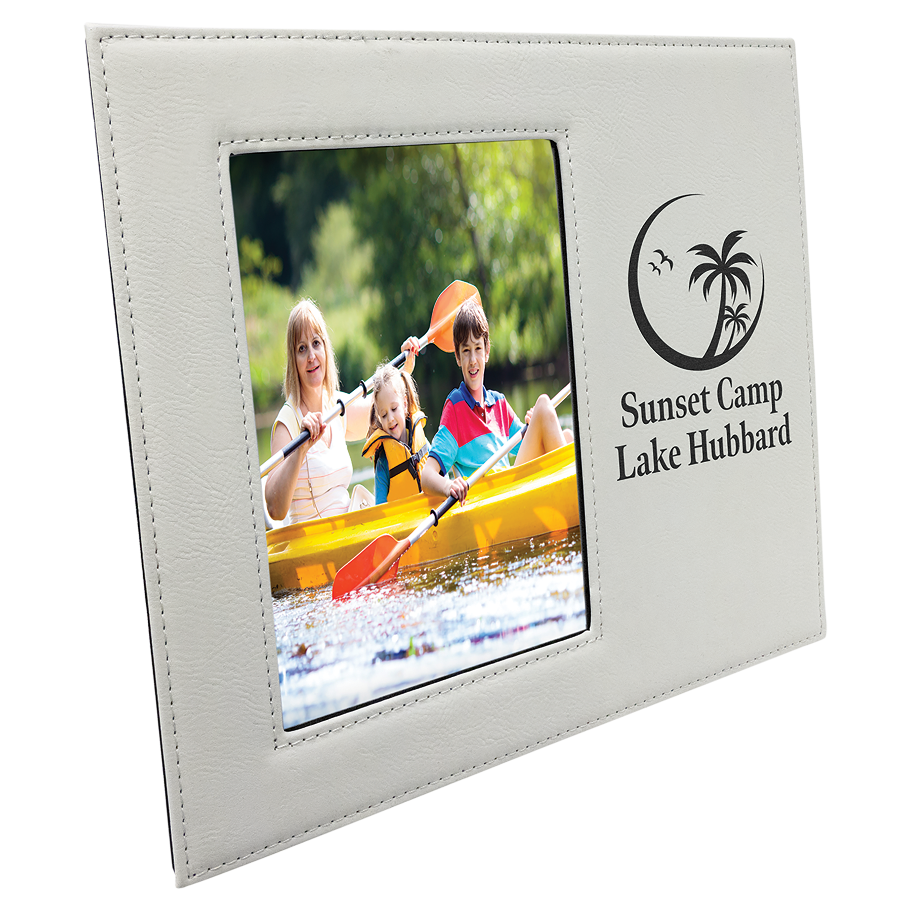 5" x 7" White Leatherette Photo Frame – item LLF31457 image 4