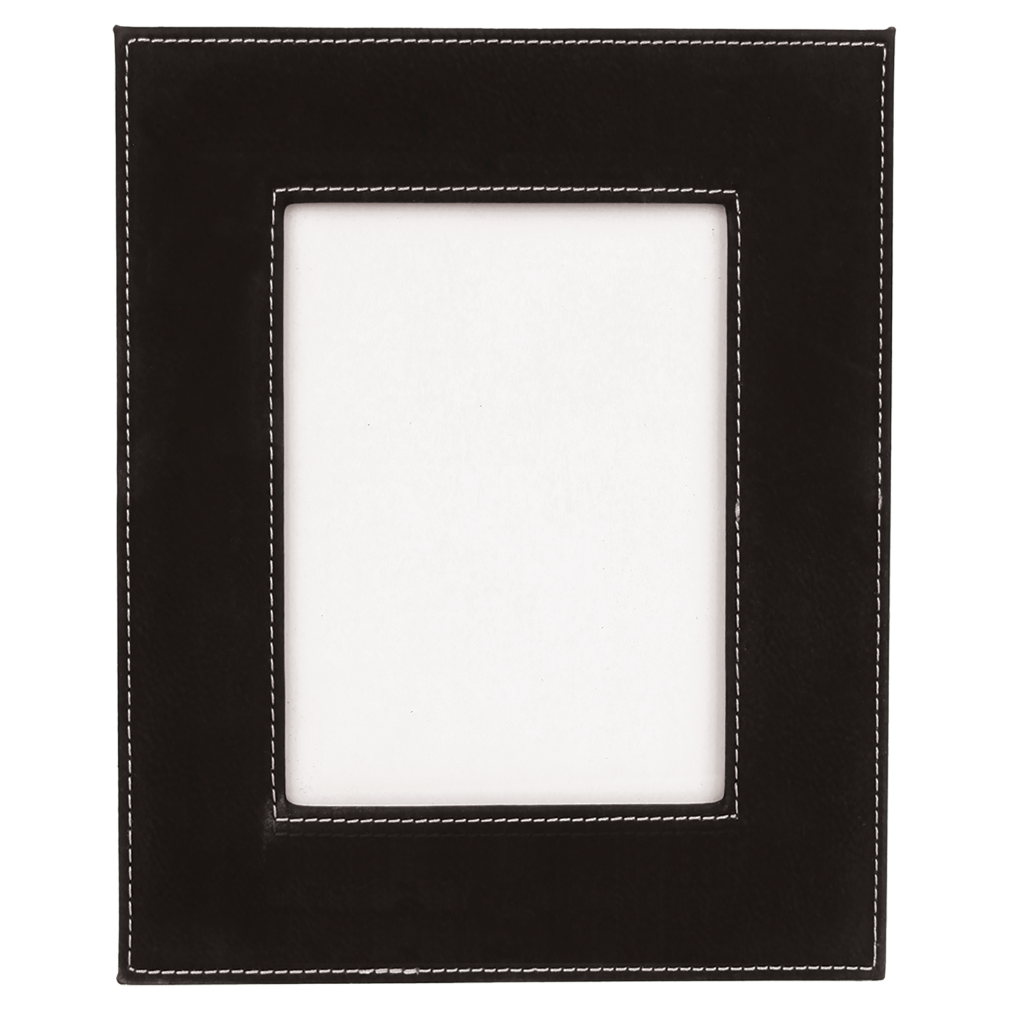 5" x 7" Black/Silver Leatherette Photo Frame – item LLF957 image 3
