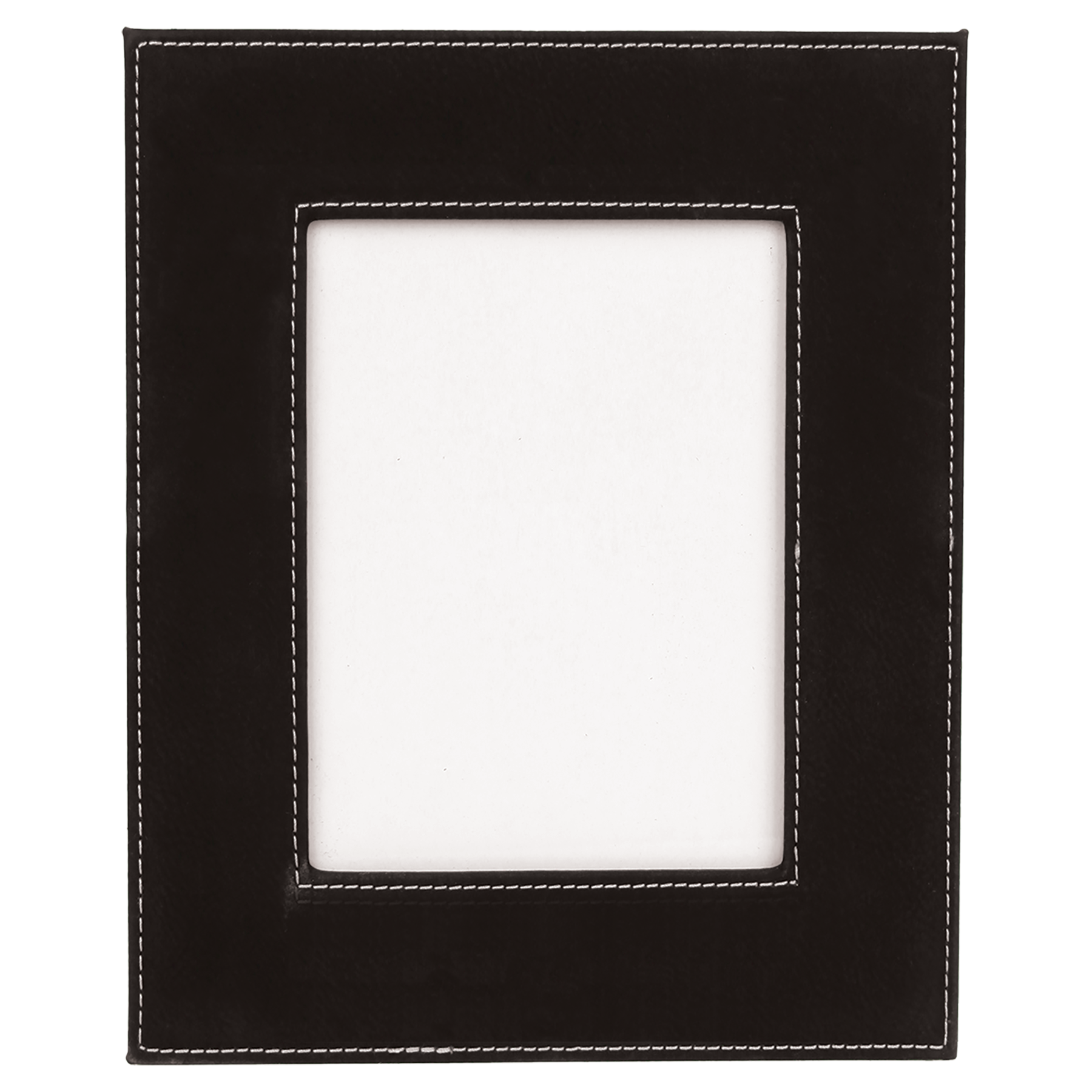 5" x 7" Black/Silver Leatherette Photo Frame – item LLF957 image 3