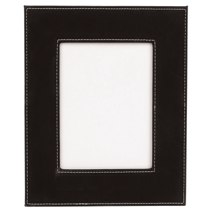 5" x 7" Black/Silver Leatherette Photo Frame – item LLF957 image 3
