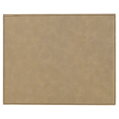 10.5" x 13" Light Brown Leatherette Award Plaque – item LLP11013 image 3