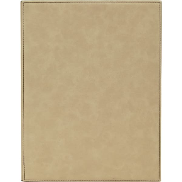 7" x 9" Light Brown Leatherette Award Plaque – item LLP179