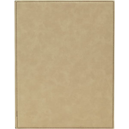 9" x 12" Light Brown Leatherette Award Plaque – item LLP1912