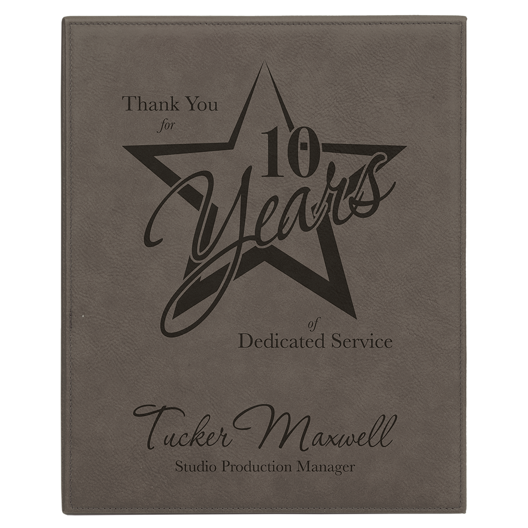 10.5" x 13" Leatherette Award Plaque – item LLP51013