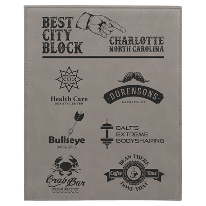 8" x 10" Leatherette Award Plaque – item LLP5810 image 3