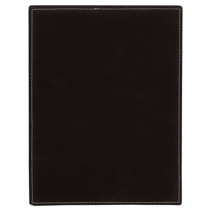 10.5" x 13" Black/Silver Leatherette Award Plaque – item LLP61013 image 3