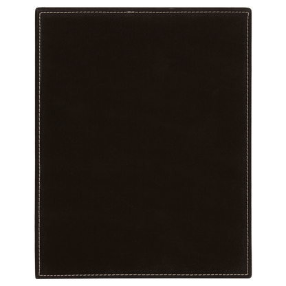 8" x 10" Black/Silver Leatherette Award Plaque – item LLP6810 image 3