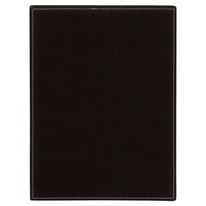 9" x 12" Black/Silver Leatherette Award Plaque – item LLP6912 image 3