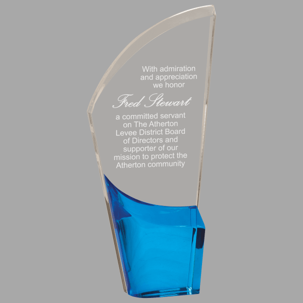 9.5" Lunar Acrylic Award – item LNA22BU image 2