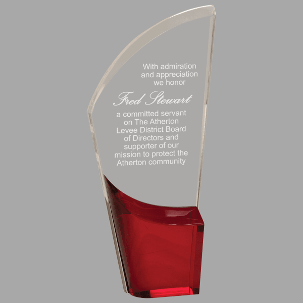 9.5" Ruby Lunar Acrylic Award – item LNA23RB
