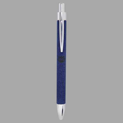 Blue/ Laserable Leatherette Pen – item LP456 image 2