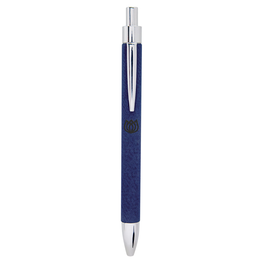 Blue/ Laserable Leatherette Pen – item LP456