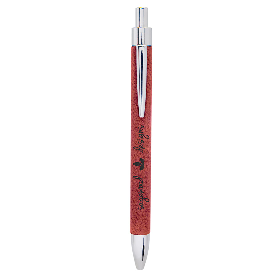 Rose' Laserable Leatherette Pen – item LP457