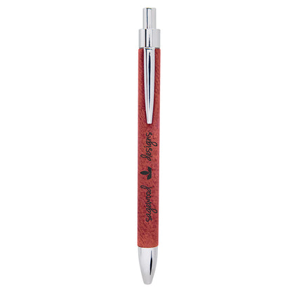Rose' Laserable Leatherette Pen – item LP457