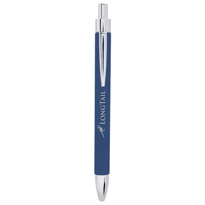 Blue/ Laserable Leatherette Pen – item LP462