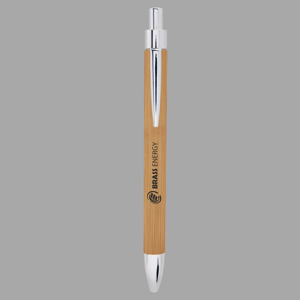 Bamboo Laserable Leatherette Pen – item LP463 image 2