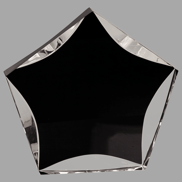 7" Luminary Str,Black/Clear Acrylic Award – item LST7BKC