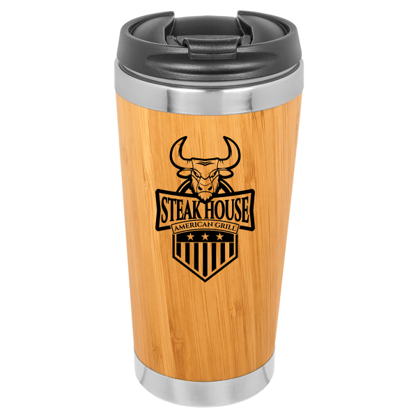 15 oz. Bamboo Stainless Steel Tumbler – item LTM033