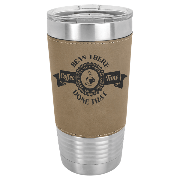 Polar Camel 20 oz. Laserable Leatherette Tumbler with Clear – item LTM52 image 5
