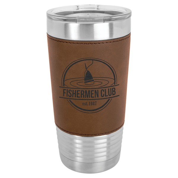 Polar Camel 20 oz. Laserable Leatherette Tumbler with Clear – item LTM52 image 3