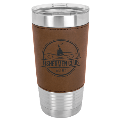 Polar Camel 20 oz. Laserable Leatherette Tumbler with Clear – item LTM52 image 3