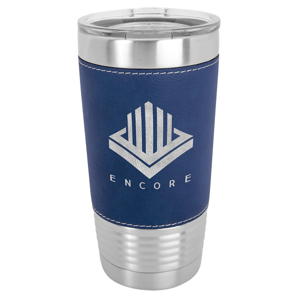 Polar Camel 20 oz. Laserable Leatherette Tumbler with Clear – item LTM52 image 2
