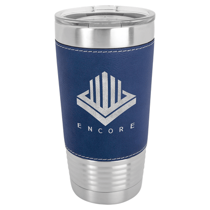 Polar Camel 20 oz. Laserable Leatherette Tumbler with Clear – item LTM52 image 2