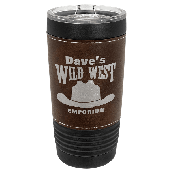 20 oz. Leatherette Slider Tumbler – item LTM5254