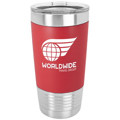 Polar Camel 20 oz. Tumbler with Silicone Grip and Clear Lid – item LTM540 image 4