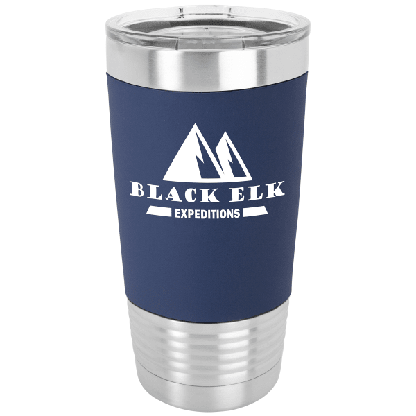 Polar Camel 20 oz. Tumbler with Silicone Grip and Clear Lid – item LTM540 image 3