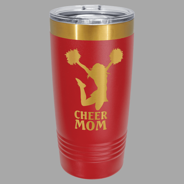 Red/Bright Gold ION-Plated Polar Camel 20 oz. Tumbler with – item LTM7231