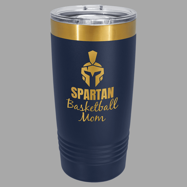 Navy Blue/Bright Gold ION-Plated Polar Camel 20 oz. Tumbler – item LTM7233
