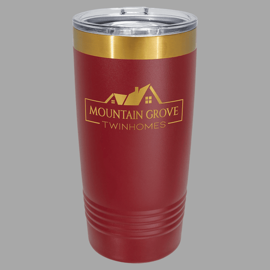 Maroon/Bright Gold ION-Plated Polar Camel 20 oz. Tumbler – item LTM7234