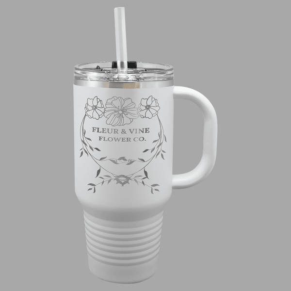White Black Polar Camel 32 oz. Travel Mug – item LTM7376