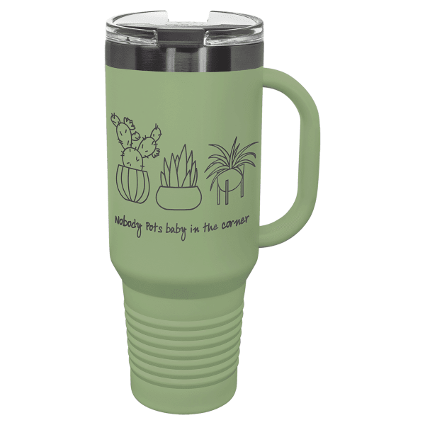 Polar Camel 40 oz. Summer Travel Mug with Handle & Straw – item LTM7434