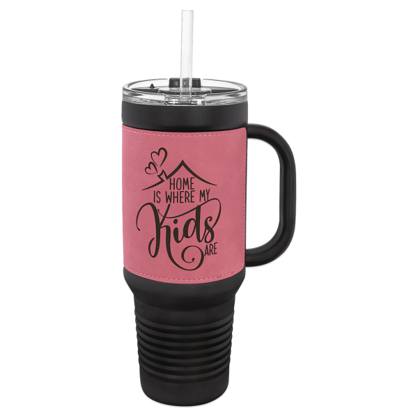 40 oz. Leatherette Travel Mug – item LTM7457