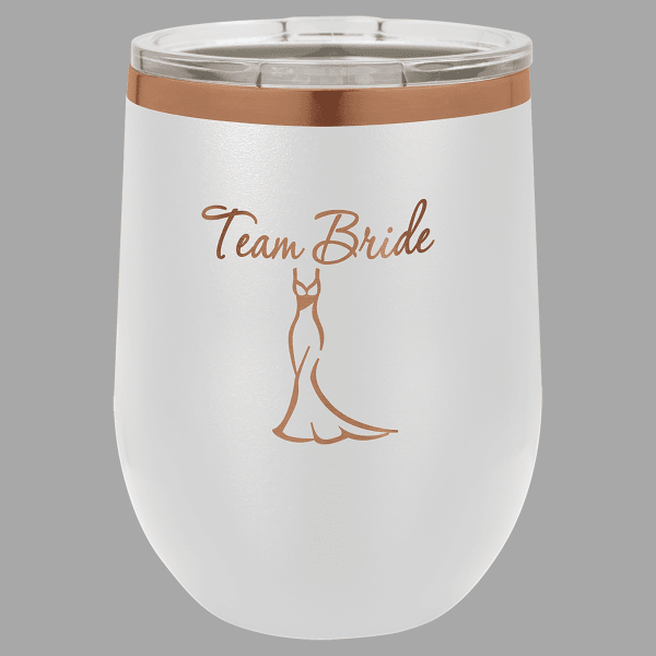 /Rose Gold ION-Plated Polar Camel 12 oz. Stemless Wine – item LTM881