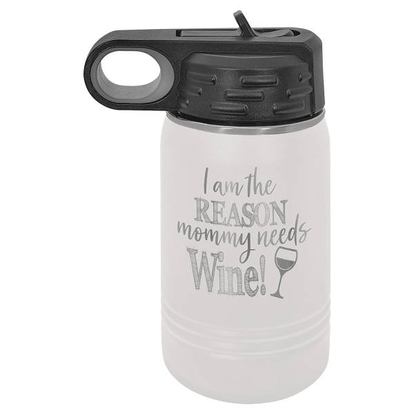 Polar Camel 12 oz. White Bottle – item LWB064