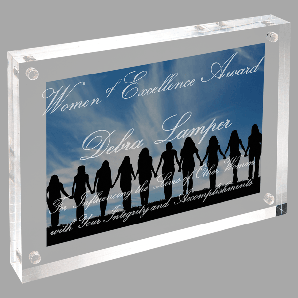 5" X 7 Clear Magnetic Acrylic Award – item MAC402
