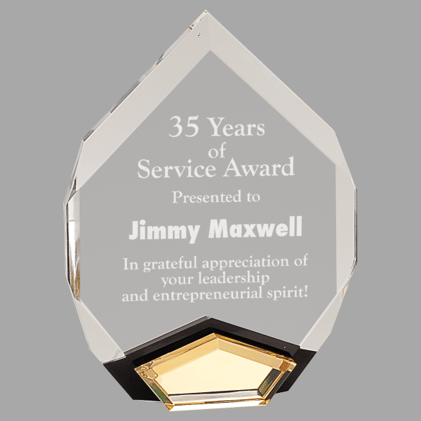 6" X 8 Marquis Acrylic Award – item MAQ68GD image 2