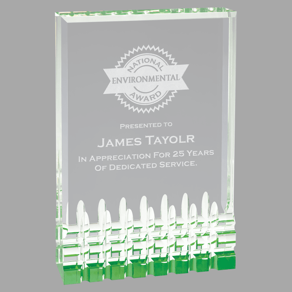 5" X 7 Mirage Acrylic Award – item MR33GN image 3