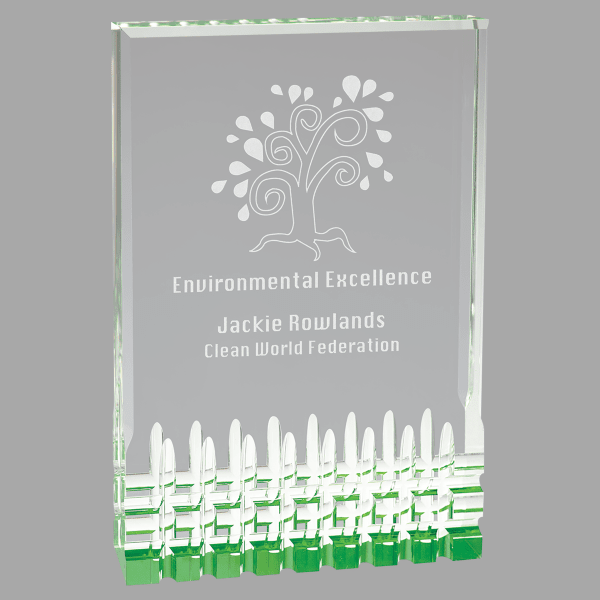 6" X 8 Mirage Acrylic Award – item MR34GN image 2