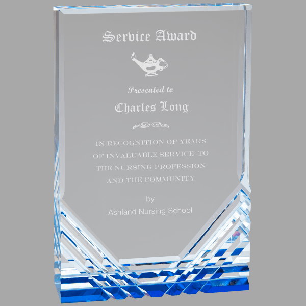 6" X 8 Jewel Mirage Acrylic Award – item MR44BU