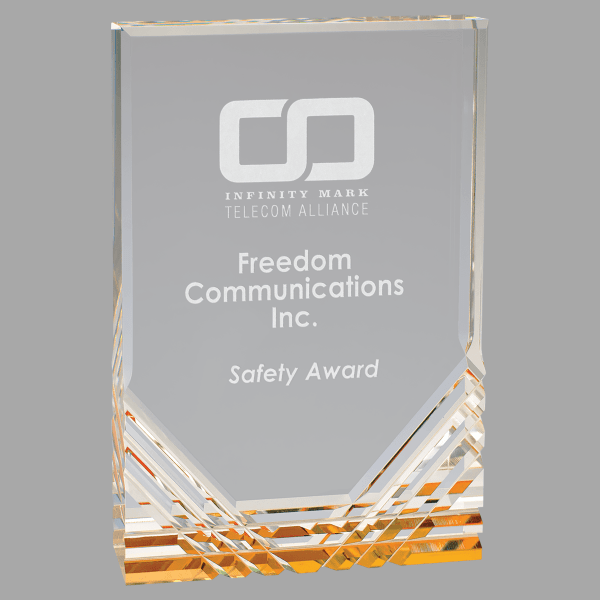 6" X 8 Jewel Mirage Acrylic Award – item MR44G image 2
