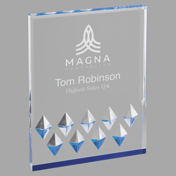 4" X 6 Diamond Mirage Acrylic Award – item MR51BU
