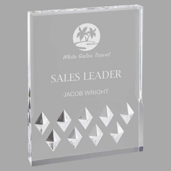 4" X 6 Diamond Mirage Acrylic Award – item MR51S image 3
