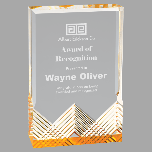 4.25" X 6 Ape X Mirage Acrylic Award – item MR62G image 2